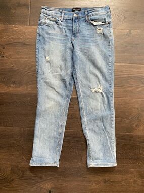 Banana Republic Light Blue Distressed Boyfriend Jeans
